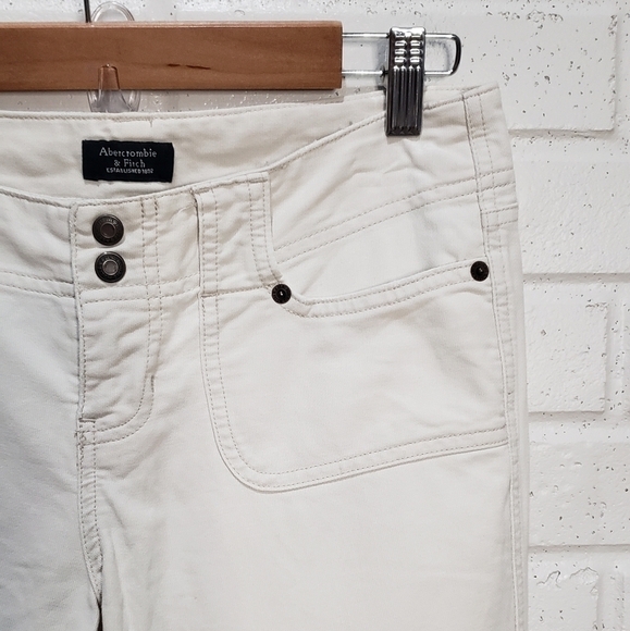 Abercrombie and Fitch Cream White Bootcut Flare Jeans size 0 - Picture 10 of 12